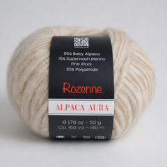 Rozenne Alpaca Aura Wool Yarn 4003 Stone Main Rozenneyarns.com