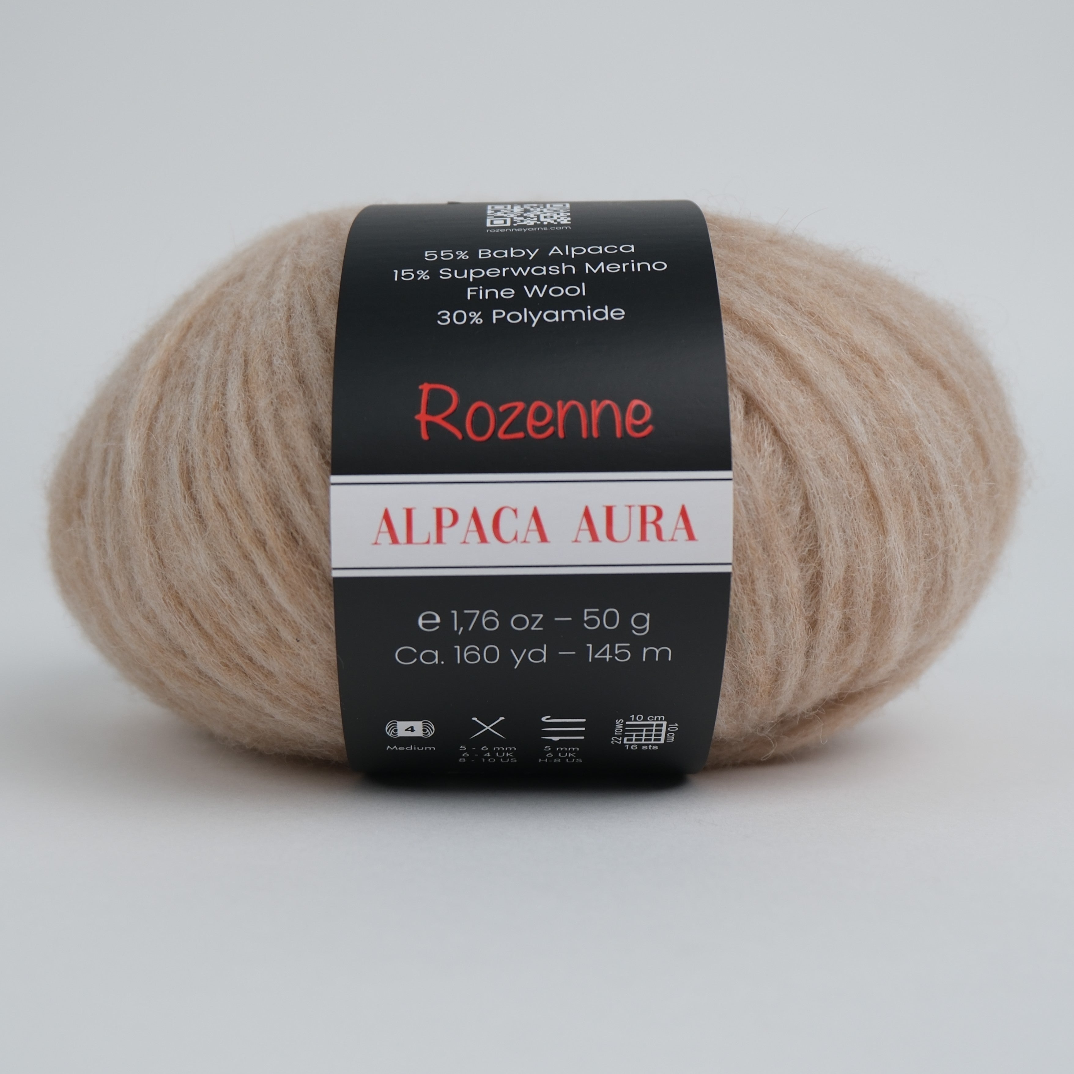 Rozenne Alpaca Aura Wool Yarn 4005 Beige Main Rozenneyarns.com
