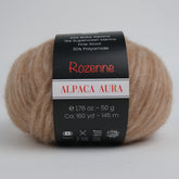 Rozenne Alpaca Aura Wool Yarn 4006 Light Brown Main Rozenneyarns.com