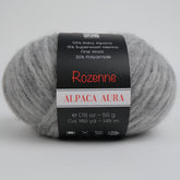 Rozenne Alpaca Aura Wool Yarn 4010 Gray Main Rozenneyarns.com