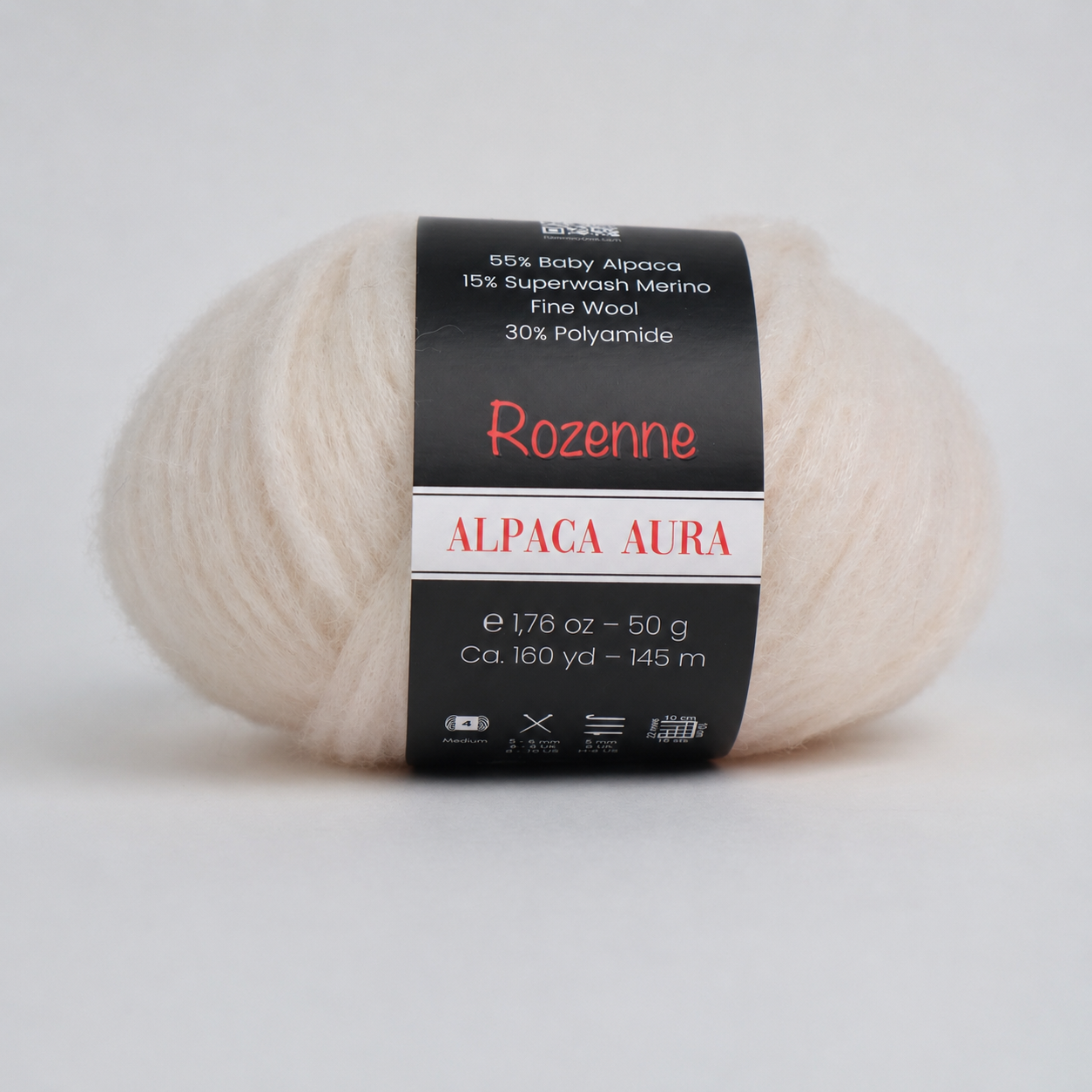 Rozenne Alpaca Aura Wool Yarn 4012 Powder Main Rozenneyarns.com