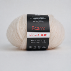 Rozenne Alpaca Aura Wool Yarn 4012 Powder Main Rozenneyarns.com