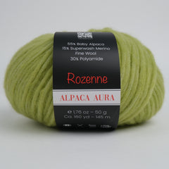 Rozenne Alpaca Aura Wool Yarn 4021 Green Main Rozenneyarns.com