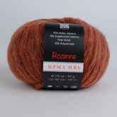 Rozenne Alpaca Aura Wool Yarn 4024 Brick Color Main Rozenneyarns.com