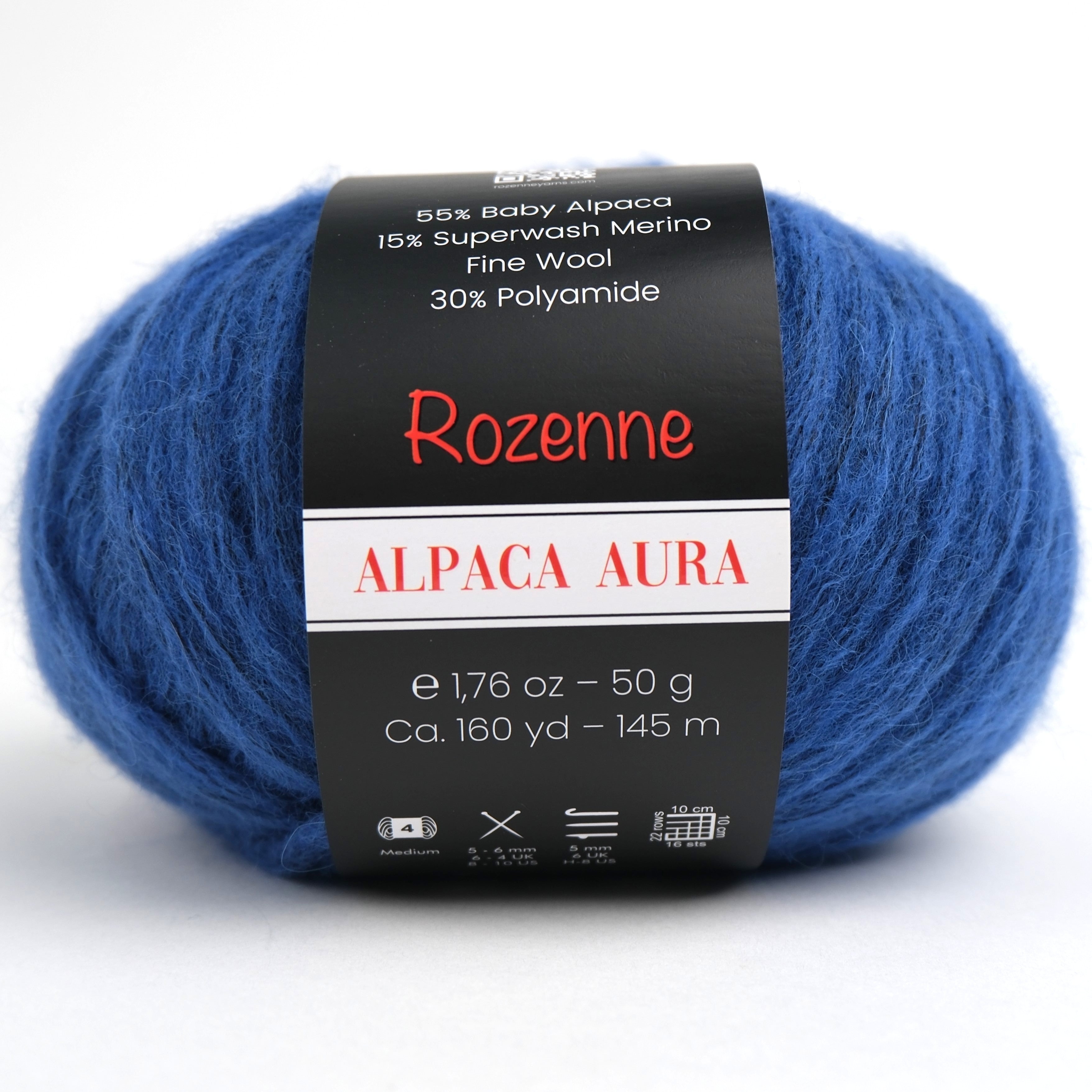 Rozenne Alpaca Aura Wool Yarn 4031 Saxe Blue Main Rozenneyarns.com