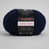 Rozenne Alpaca Aura Wool Yarn 4032 Navy Blue Main Rozenneyarns.com