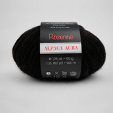 Rozenne Alpaca Aura Wool Yarn 4037 Natural Black Main Rozenneyarns.com