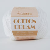 Rozenne Cotton Dream 1102 Snow White Main Rozenneyarns.com