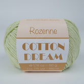 Rozenne Cotton Dream 1118 Light Green Main Rozenneyarns.com
