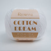 Rozenne Cotton Dream 1121 Optical White Main Rozenneyarns.com
