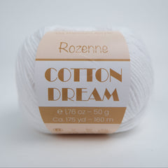 Rozenne Cotton Dream 1121 Optical White Main Rozenneyarns.com