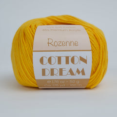 Rozenne Cotton Dream 1123 Gold Yellow Main Rozenneyarns.com