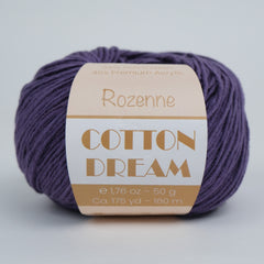 Rozenne Cotton Dream 1128 Deep Lilac Main Rozenneyarns.com