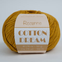 Rozenne Cotton Dream 1134 Mustard Yellow Main