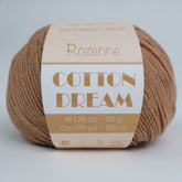 Rozenne Cotton Dream 1141 Light Brown Main Rozenneyarns.com