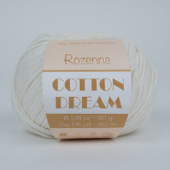 Rozenne Cotton Dream 1152 Off-White Main Rozenneyarns.com