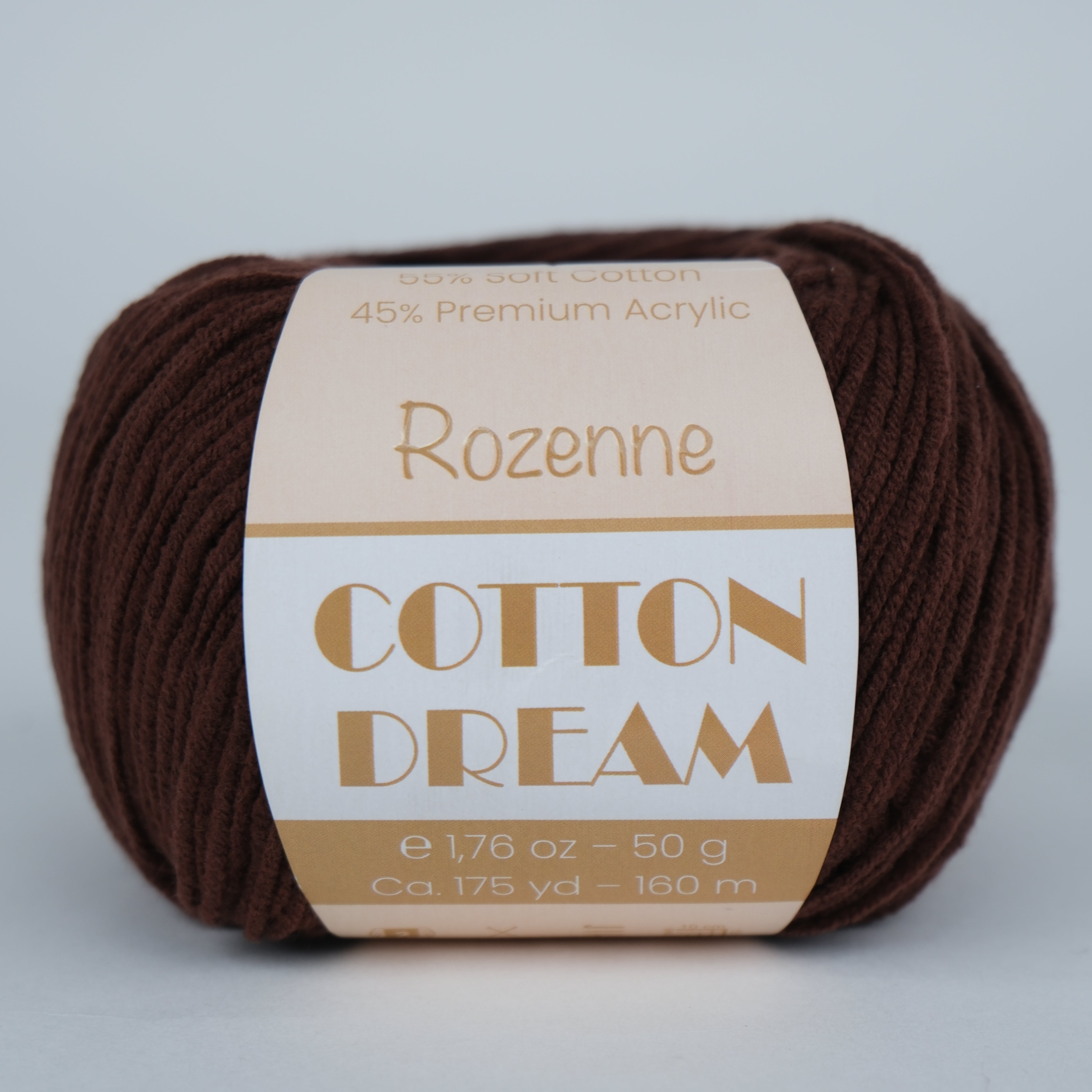 Rozenne Cotton Dream 1154 Brown Main Rozenneyarns.com