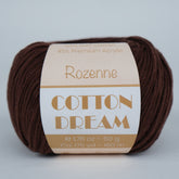 Rozenne Cotton Dream 1154 Brown Main Rozenneyarns.com