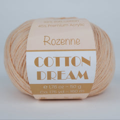 Rozenne Cotton Dream 1157 Soft Peach Main Rozenneyarns.com