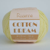 Rozenne Cotton Dream 1105 Light Yellow Main Rozenneyarns.com