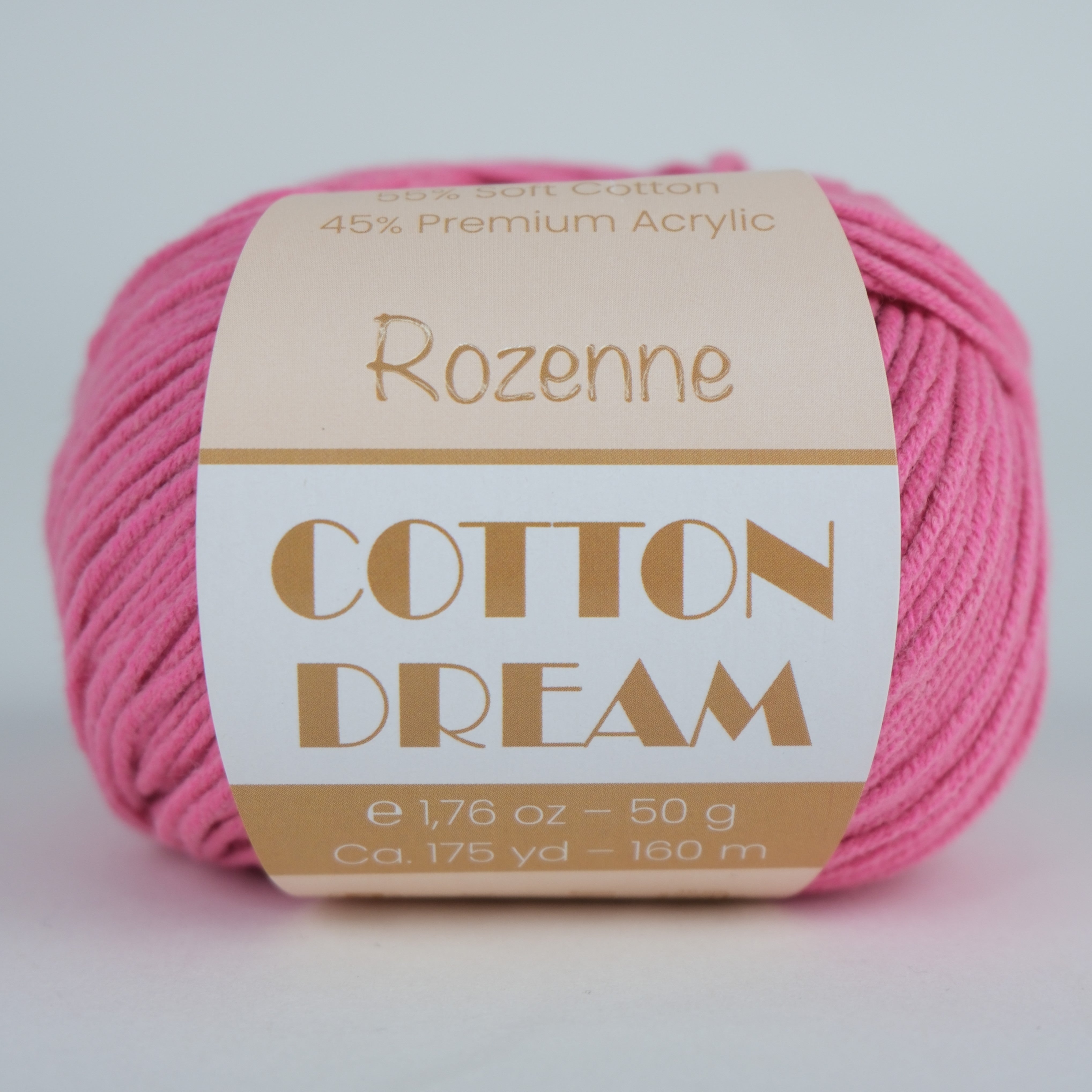 Rozenne Cotton Dream 1108 Dark Pink Main Rozenneyarns.com