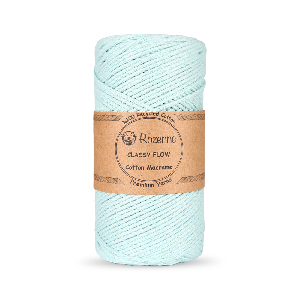 Rozenne Cotton Macrame Yarn 06 Sky Blue Main