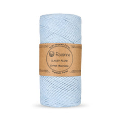 Rozenne Cotton Macrame Yarn 07 Baby Blue Main