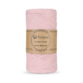 Rozenne Cotton Macrame Yarn 09 Powder Pink Main