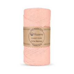 Rozenne Cotton Macrame Yarn 10 Salmon Main