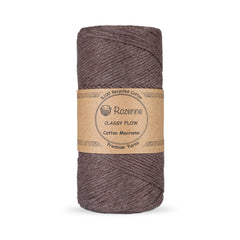 Rozenne Cotton Macrame Yarn 12 Brown Main