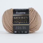 Rozenne Merino Majesty Wool Yarn 3009 Sand Main Rozenneyarns.com