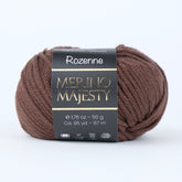 Rozenne Merino Majesty Wool Yarn 3012 Dark Brown Main Rozenneyarns.com