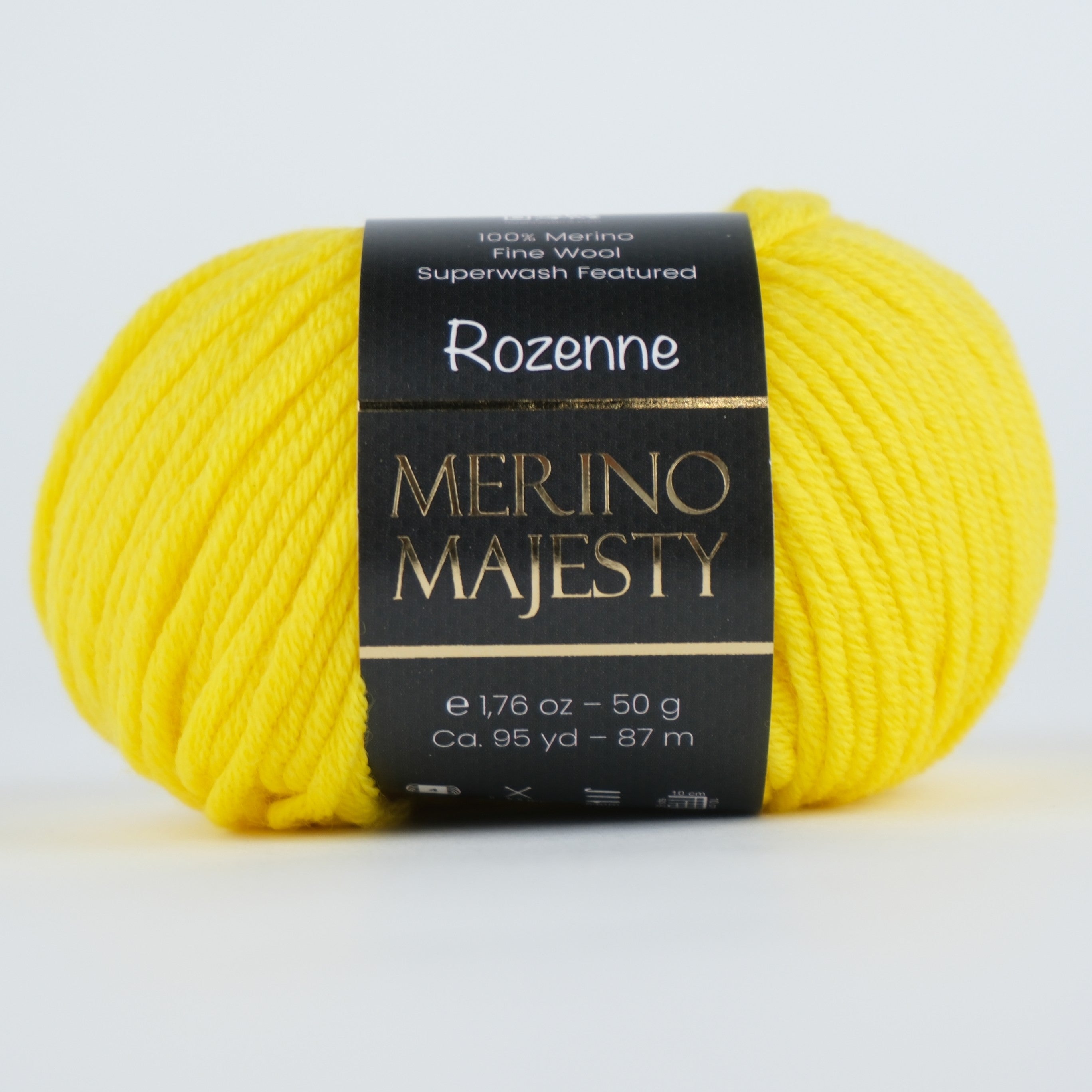 Rozenne Merino Majesty Wool Yarn 3015 Dark Yellow Main Rozenneyarns.com