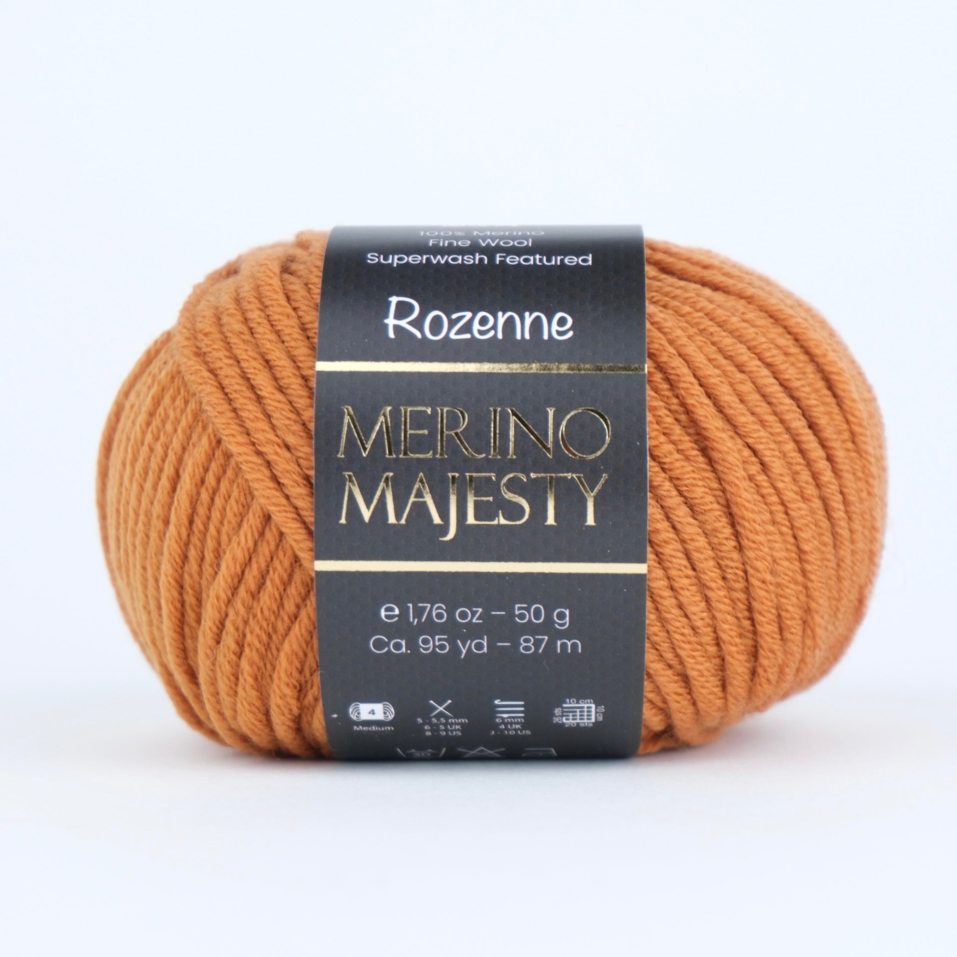 Rozenne Merino Majesty Wool Yarn 3017 Caramel Main Rozenneyarns.com