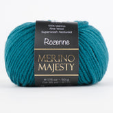 Rozenne Merino Majesty Wool Yarn 3022 Petrol Green Main Rozenneyarns.com