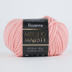Rozenne Merino Majesty Wool Yarn 3024 Pink Main Rozenneyarns.com