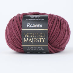 Rozenne Merino Majesty Wool Yarn 3029 Plum Purple Main Rozenneyarns.com