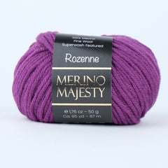 Rozenne Merino Majesty Wool Yarn 3032 Eggplant Main Rozenneyarns.com