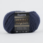 Rozenne Merino Majesty Wool Yarn 3037 Navy Blue Main Rozenneyarns.com