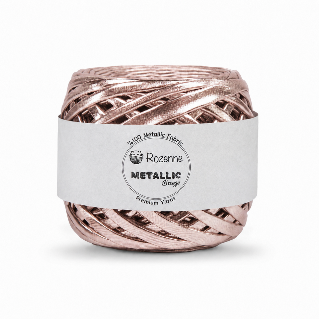 Rozenne Metallic Breeze Glitter Yarn 5003 Beige Surface Photo Rozenneyarns.com