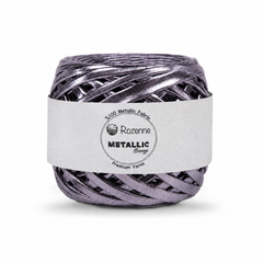Rozenne Metallic Breeze Glitter Yarn 5004 Nickel Main Photo Rozenneyarns.com