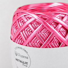 Rozenne Metallic Breeze Glitter Yarn 5023 Neon Pink Surface Photo