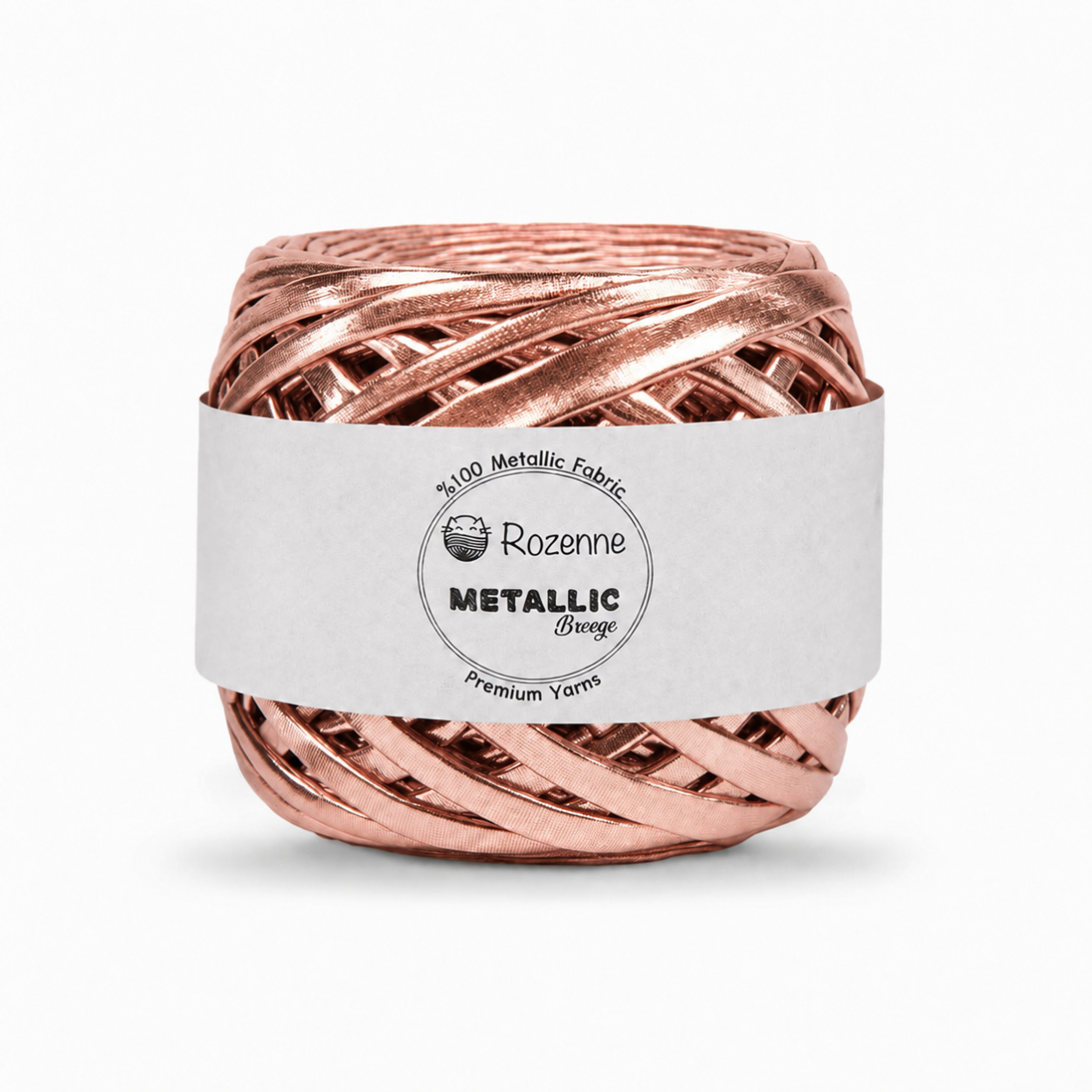 Rozenne Metallic Breeze Glitter Yarn 5025 Rose Gold Main Photo