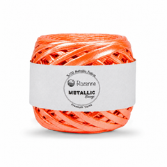 Rozenne Metallic Breeze Glitter Yarn 5029 Neon Orange Main Photo