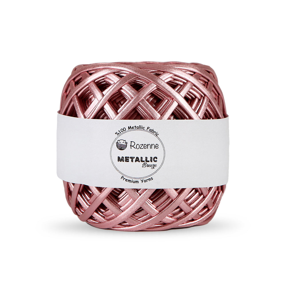 Rozenne Metallic Breeze Super Metallic Yarn 01 Powder Pink Main Photo Rozenneyarns.com