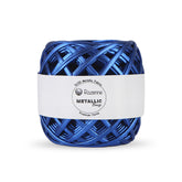 Rozenne Metallic Breeze Super Metallic Yarn 04 Sax Blue Main Photo Rozenneyarns.com