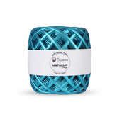 Rozenne Metallic Breeze Super Metallic Yarn 05 Turquoise Main Photo Rozenneyarns.com