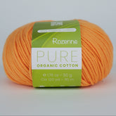 Rozenne Pure Organic Cotton Yarn 2103 Pastel Orange Main Rozenneyarns.com