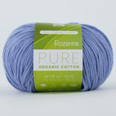 Rozenne Pure Organic Cotton Yarn 2111 Lilac Main Rozenneyarns.com