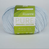 Rozenne Pure Organic Cotton Yarn 2134 Light Blue Main Rozenneyarns.com